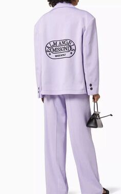 PALM ANGELS x MISSONI Women’s Blazer Purple Lilac Large 42 $2670 NWT